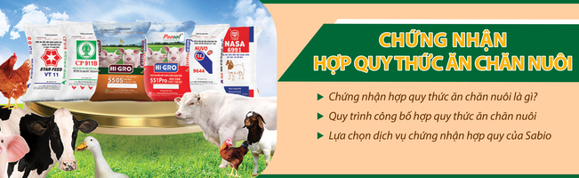 Chứng nhận Hợp quy thức ăn chăn nuôi